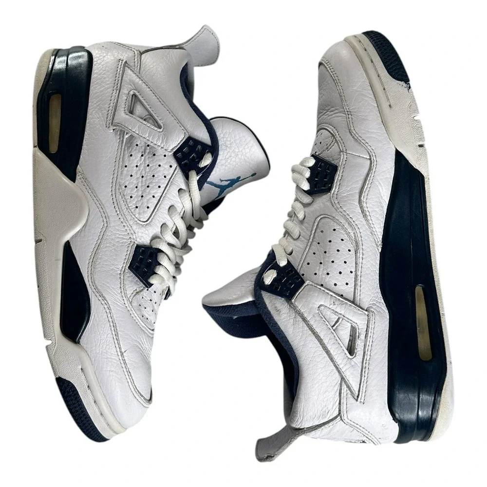 AIR JORDAN 4 COLUMBIA 2015‎ WHITE LEGEND BLUE NAVY 314254 107 MEN SIZE 8
